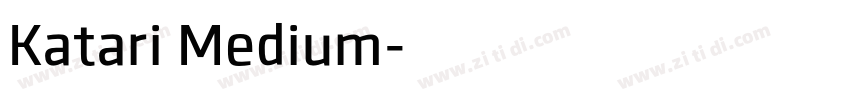 Katari Medium字体转换